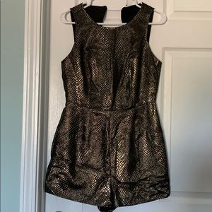 Black and gold Romper